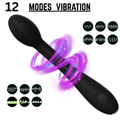 Vibrator Powerful Plug Prostate Massager with Multi-Speed Vibration for P-Spot Stimulation. Adult Sex Toy for Men, Women and Couples, Enlargement Sex Toy